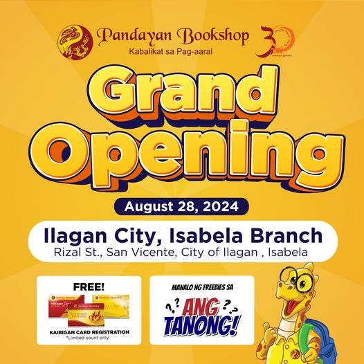 Grand Opening Pandayan Bookshop Ilagan!! 