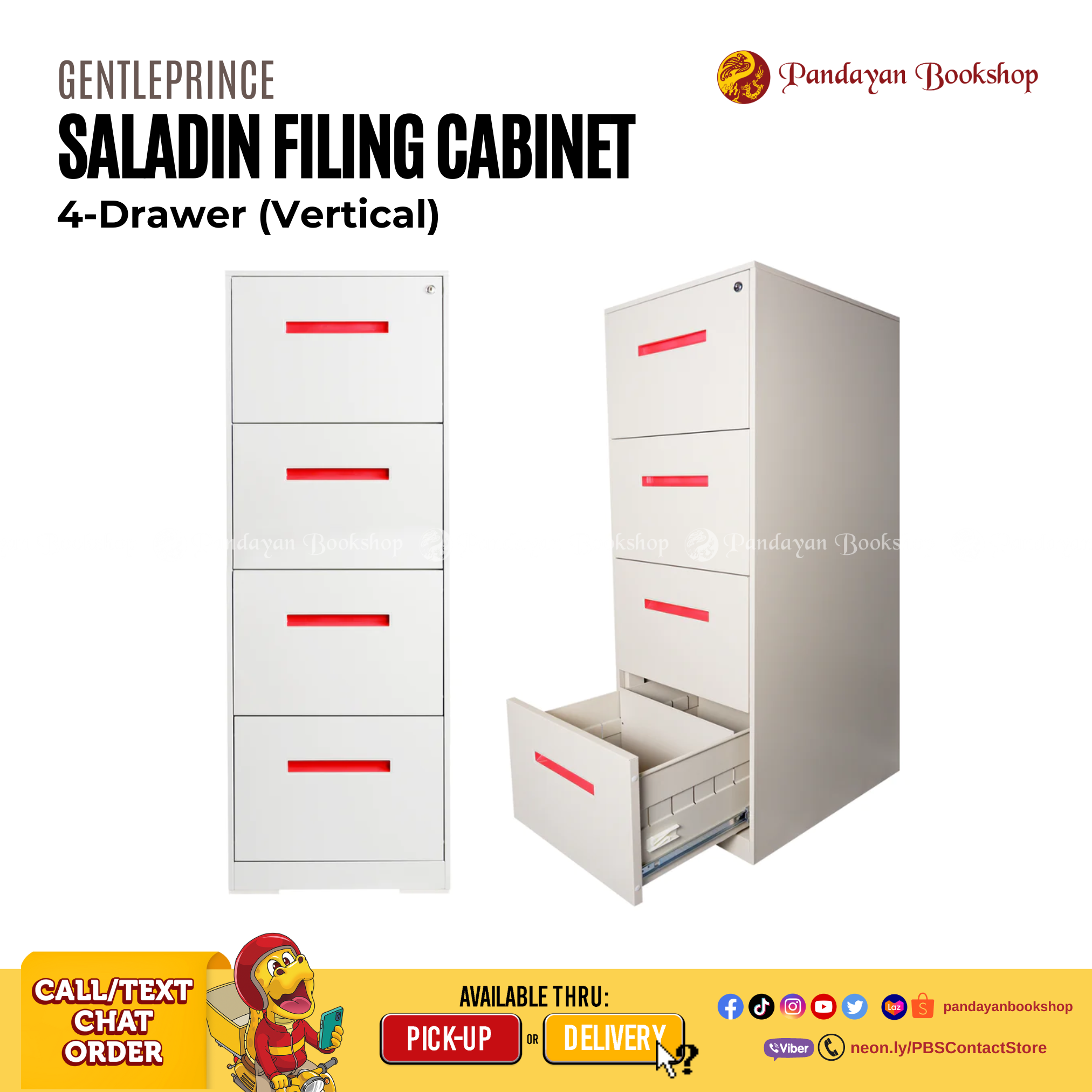 Saladin Office Filing Cabinet 4-Drawer Vertical